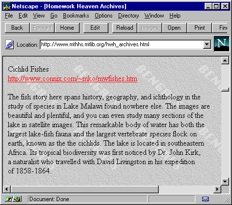 screen capture of review
at Homework Heaven