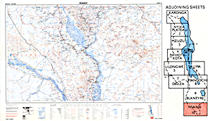 Malawi 1:250,000 map sheet 10 (Nsanje)