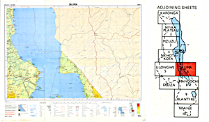Malawi 1:250,000 map sheet 6 (Salima) Malawi 1:250,000 map sheet 6 (Salima)